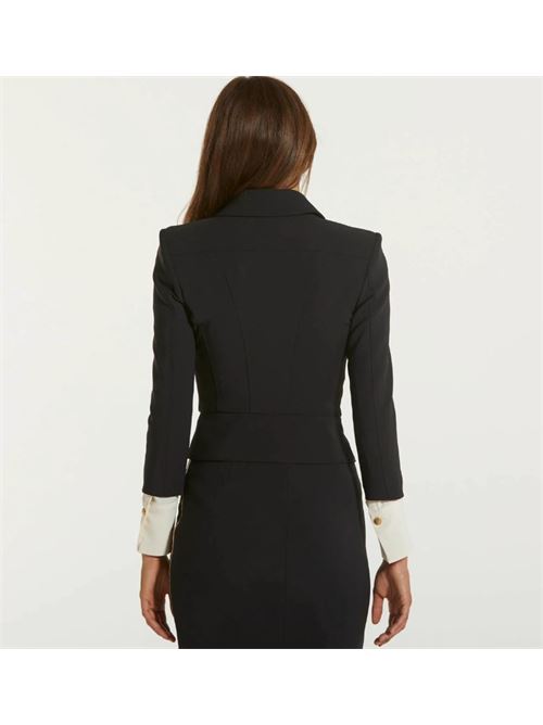 Stretch crêpe jacket with peplum and zip ELISABETTA FRANCHI | GI10046E2.110